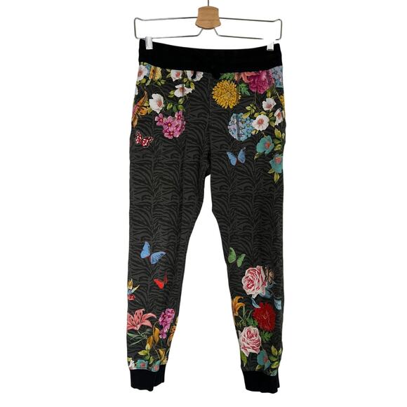 Johnny Was Sweatpants Blooming Breeze Terry Jogger Size S Floral JW Los Angeles - Picture 2 of 12